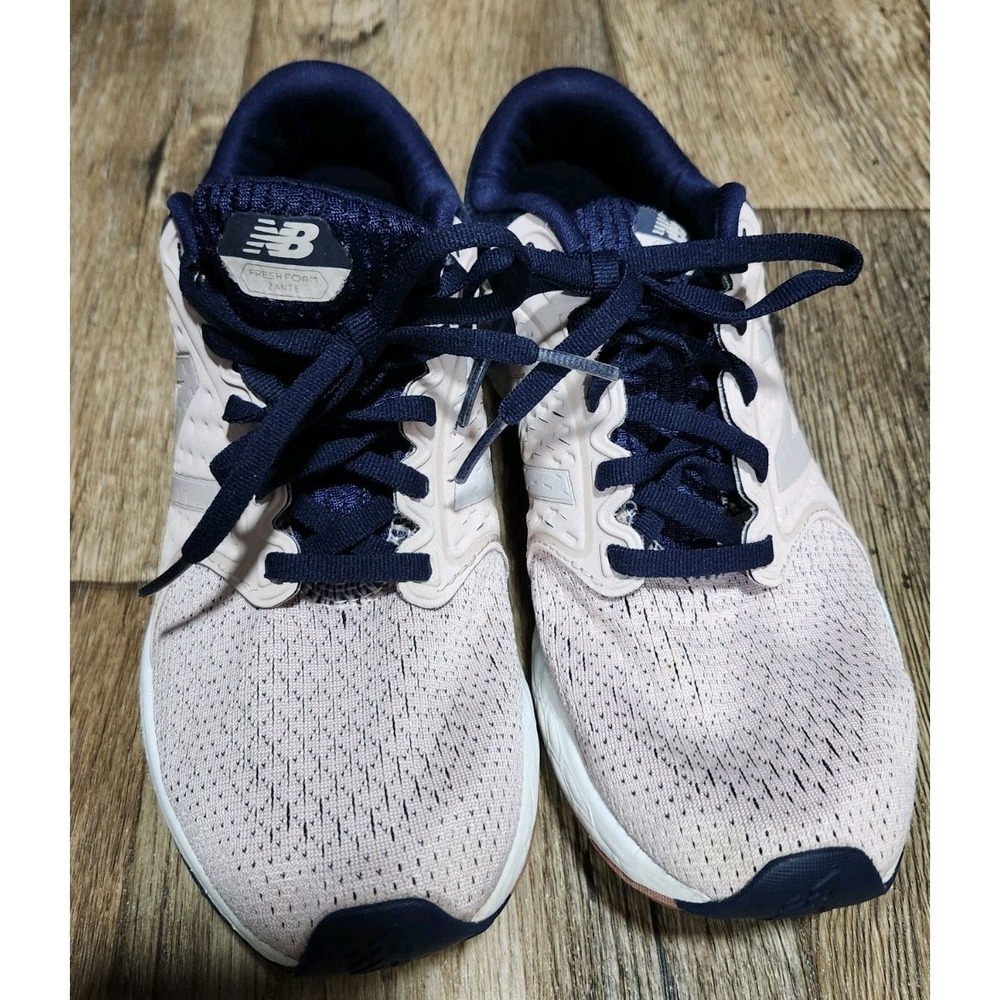 New Balance Women's Fresh Foam Pink Navy Bkue Athletic Running Shoes Size 8 - Picture 8 of 16